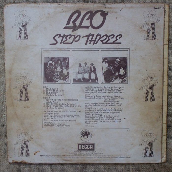 BLO Step Three Nigerian LP for sale