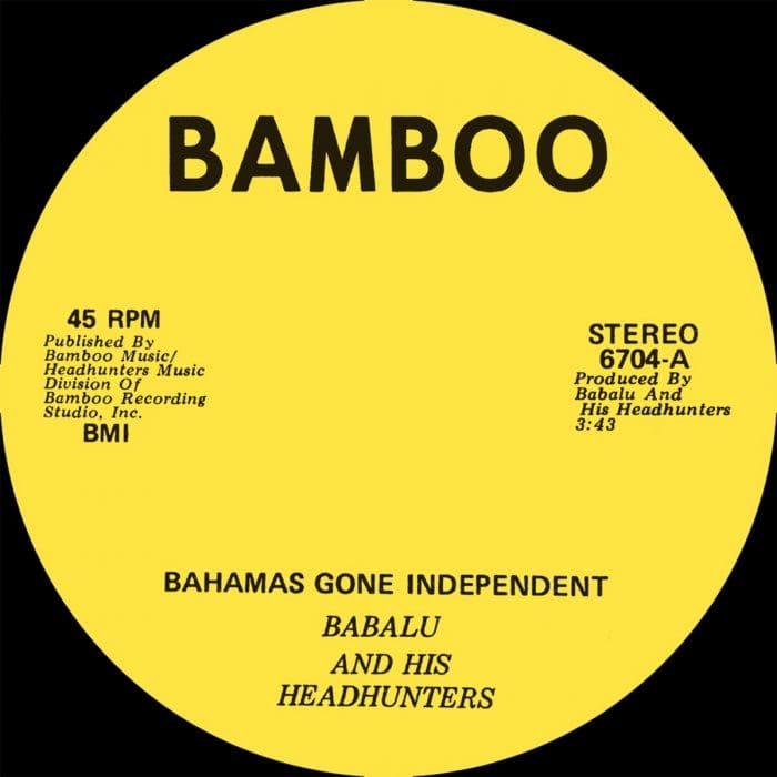 BABALU & HIS HEADHUNTERS - Bahamas Gone Independent / Calypso Funk  7"