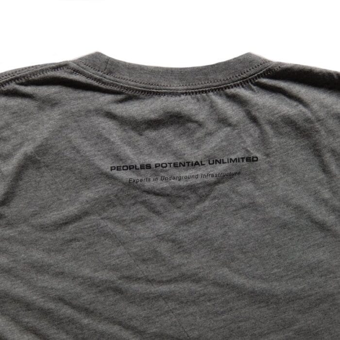 PPU PEOPLES POTENTIAL UNLIMITED "UNDERGROUND INFRASTRUCTURE" DIAMOND LOGO T-SHIRT - GREY - Image 2