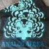 Analog Africa T-Shirt - Turquoise w/ Blue Rim Print - Image 2