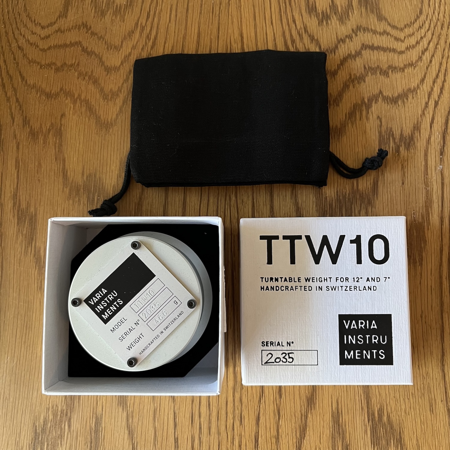 Varia Instruments Turntable Weight TTW10LTD - Silver - Image 4